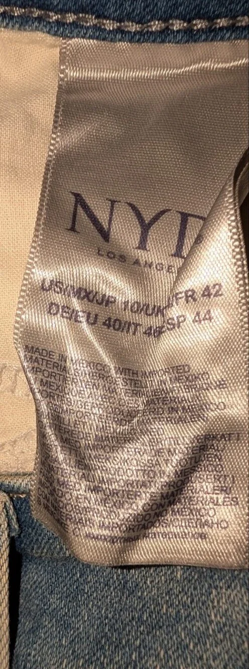 NYDJ Crop Denim Jeans Blue EUC - Picture 3 of 8